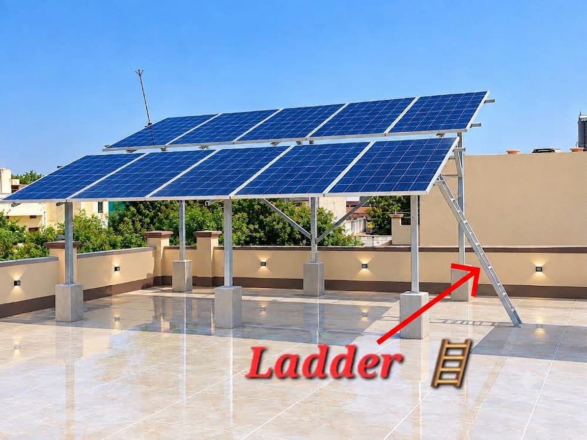 Integrated Roof Access Ladder